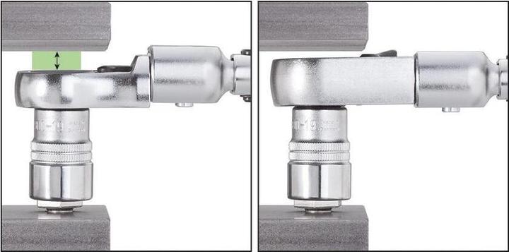 Actual product image HAZET Insert reversible ratchet 6604-1 ∙ Insert square 14 x 18 mm ∙ Square, solid 12.5 mm (1/2 inch… (1/2")