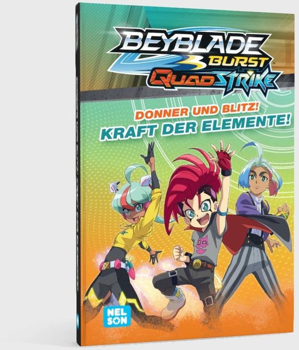 Actual product image BEYBLADE BURST QUADSTRIKE: Donner und Blitz! Kraft der Elemente! (German, Nelson, 2024)