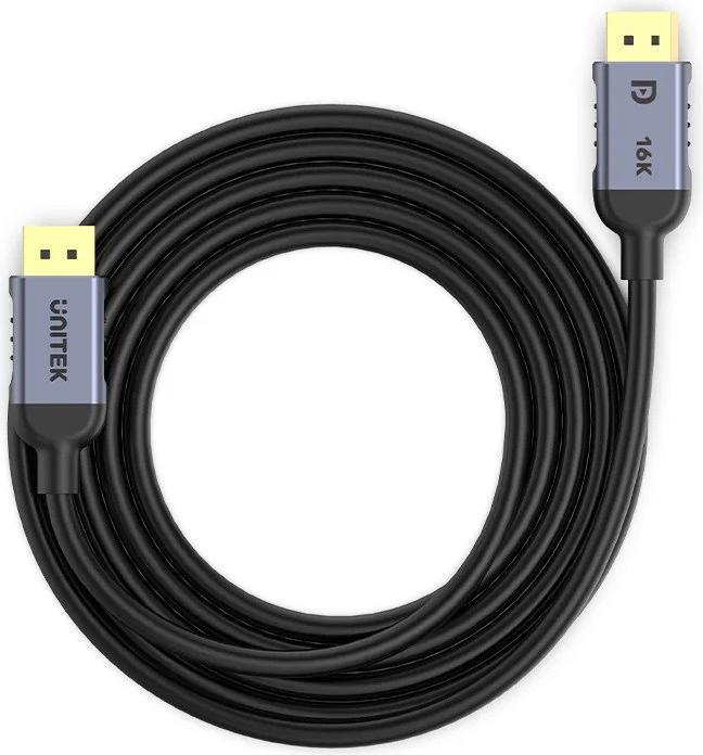 Actual product image Unitek C1626GY01-3M DisplayPort 2.1 Black (3 m, DisplayPort)
