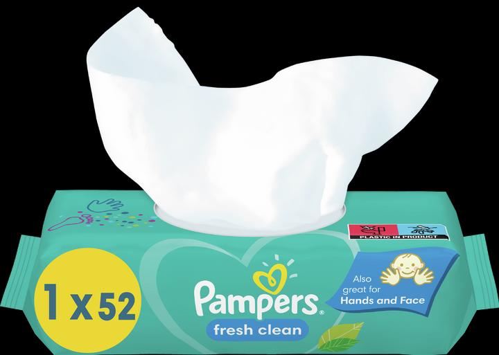 Actual product image Pampers fresh clean (52 Piece)