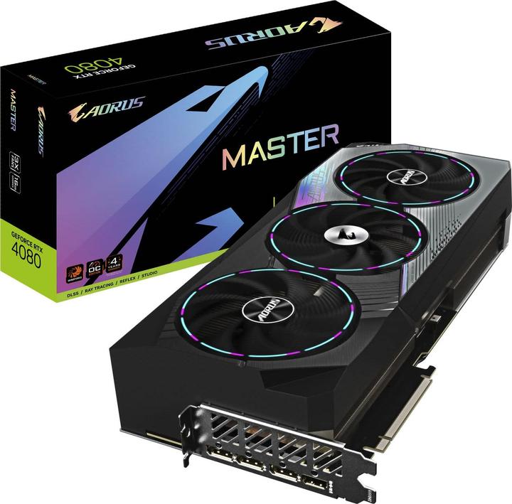 Actual product image Gigabyte GeForce AORUS RTX 4080 Master (16 GB)