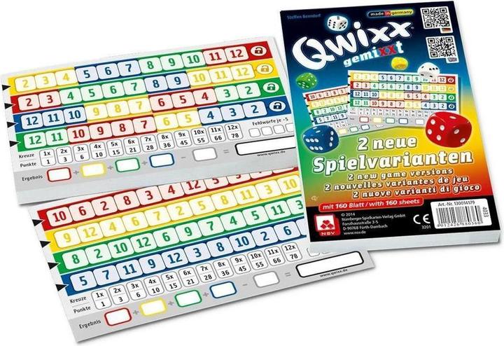 Image du produit NSV Qwixx gemiXXt blocs supplémentaires (Allemand)