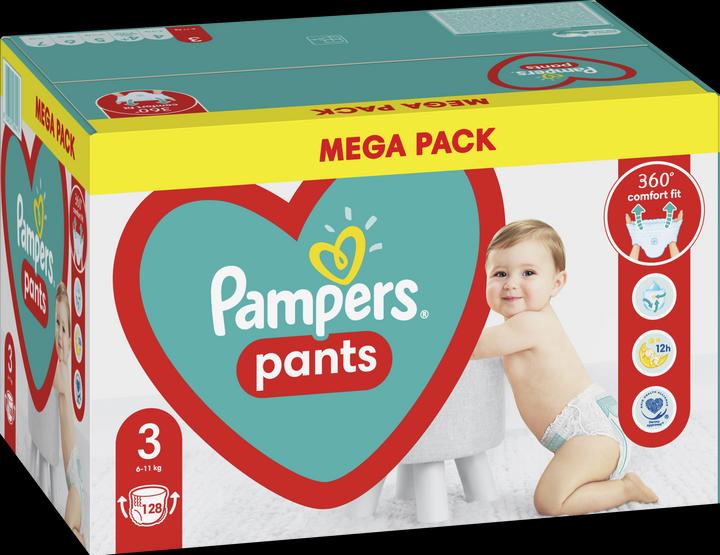 Produktbild Pampers Pants (Gr. 3, Halbmonatsbox, 128 Stück)