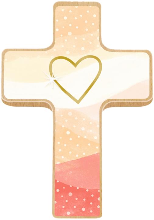 Produktbild Holzkreuz - Du bist geborgen in Gottes Hand - Kleine Hand-Holzkreuze auf Mini-Büchlein (Deutsch, 2019)