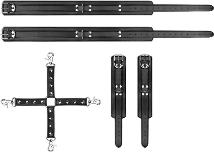 Actual product image Bedroom Fantasies Cuffs & Hogtie Set - Black