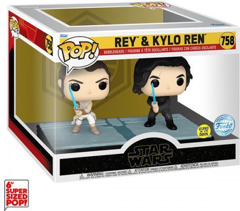 Image du produit Funko Star Wars pack 2 POP! Movie Moments Vinyl Bobble Head Kylo & Rey 9 cm