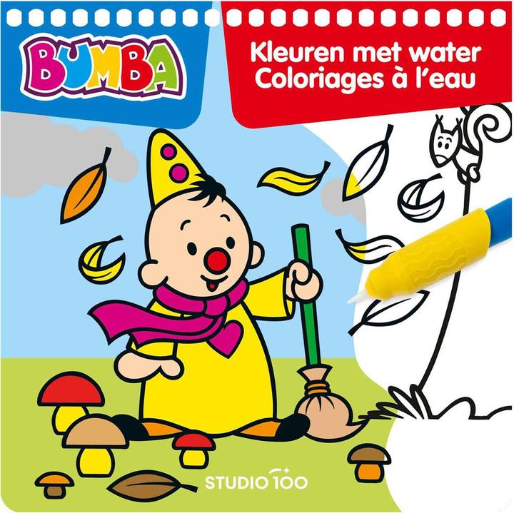 Actual product image Bumba colouring book. Painting with water - Autumn