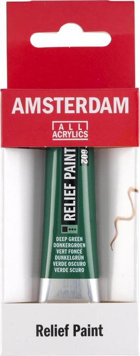 Immagine prodotto Amsterdam Pittura acrilica Reliefpaint 602 (Verde scuro, 20 ml)