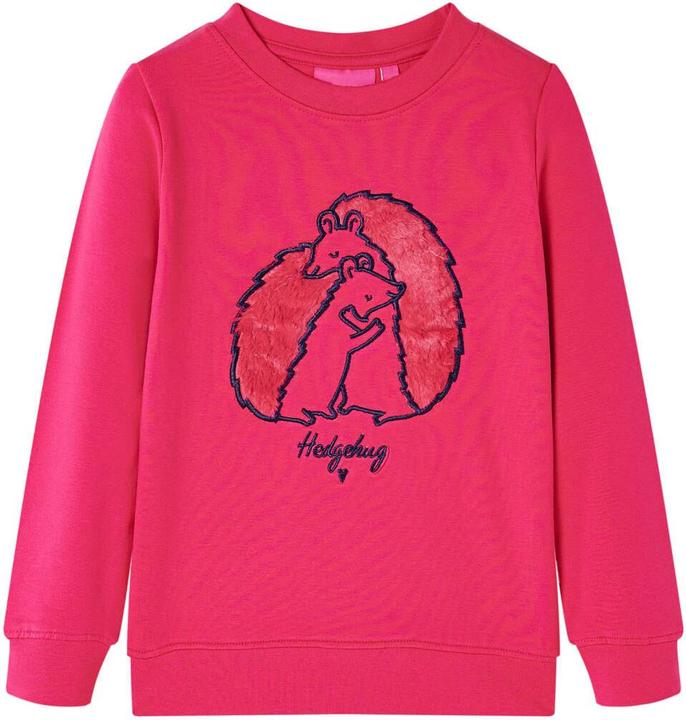 Actual product image VidaXL Children's sweatshirt bright pink 140,Material: 95 % cotton. 5 (140)