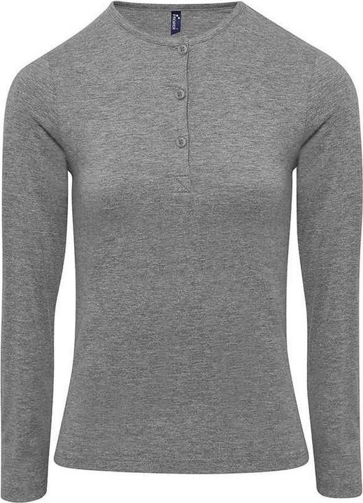 Actual product image Premier Womens/Ladies Marl Roll Sleeve T-Shirt (36 D)