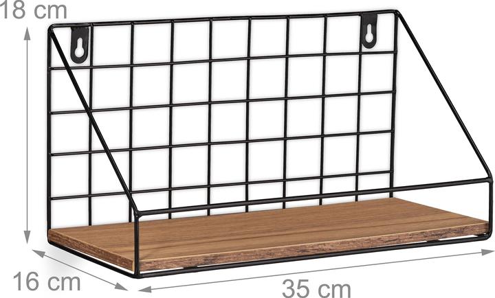 Actual product image Relaxdays Wall Shelf (35 x 16 x 18 cm)