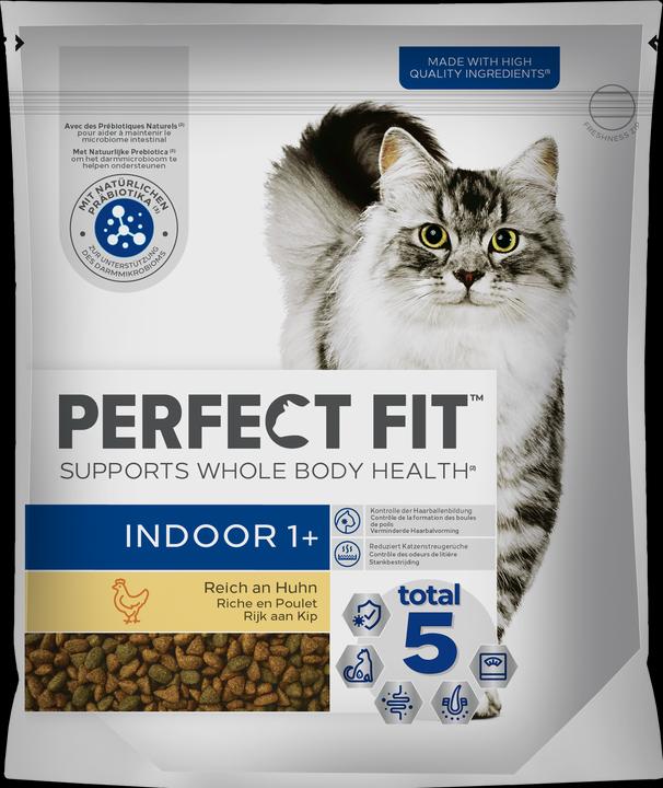 Actual product image Perfect Fit Cat Dry Indoor 1+ Chicken 750g (Adult, 1 pcs., 750 g)