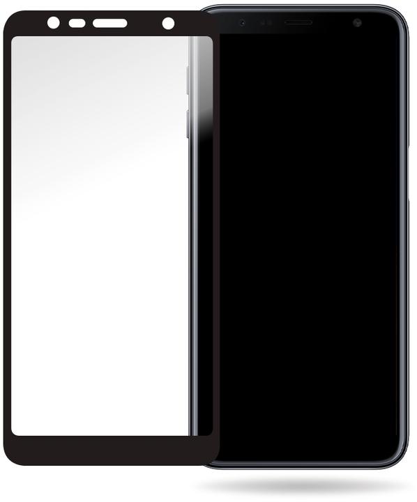 Actual product image Mobilize Black frame glass (1 Piece, Samsung Galaxy J6+)