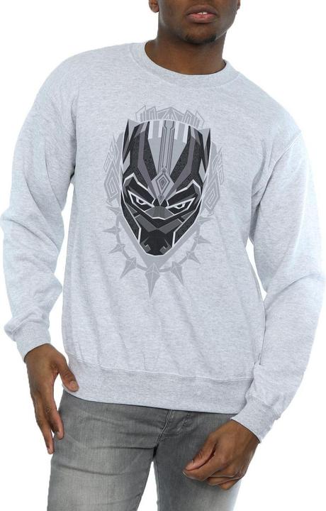 Image du produit Mens Black Panther Head Cotton Sweatshirt (XL)