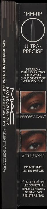 Actual product image MAC Cosmetics Pro Brow Definer 1Mm-Tip Brow Pencil Stud (Stud)