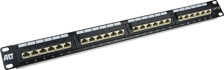 Image du produit Panneau de brassage 24 ports non blindé 45° CAT6 PATCHPANEL 24P UTP C6 45GR