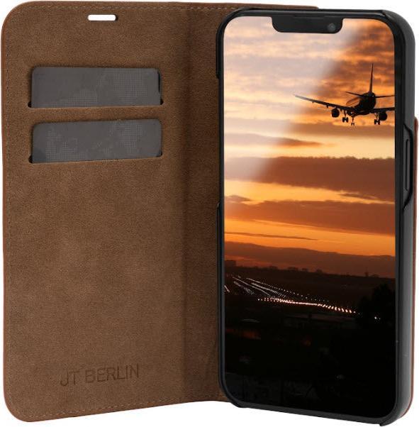 Produktbild JT Berlin Echtleder Tegel Passend für Handy-Modell: iPhone 14 Pro, Schwarz (Apple iPhone 14 Pro)