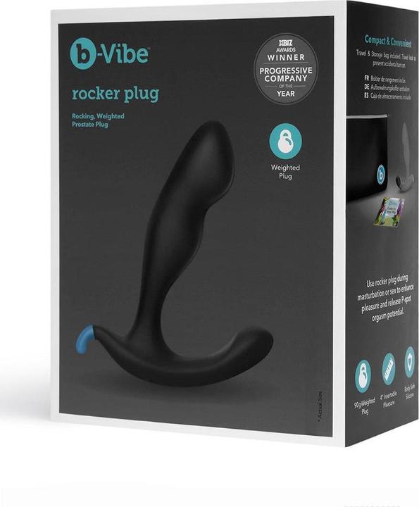 Produktbild Earthly Body b-Vibe Rocker Plug: Ergonomic P-Spot Stimulation with Weighted Design