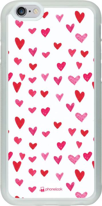 Actual product image PhoneLook Cover Silicone transparent Valentine 2022 Many pink hearts (Apple iPhone 6)