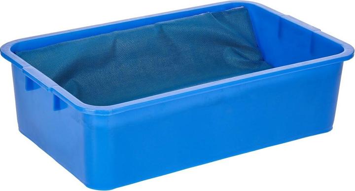Actual product image Kerbl 16536 Universal Plastic Tub, Blue, 63cm x 39cm x 17cm, 29.5L Capacity