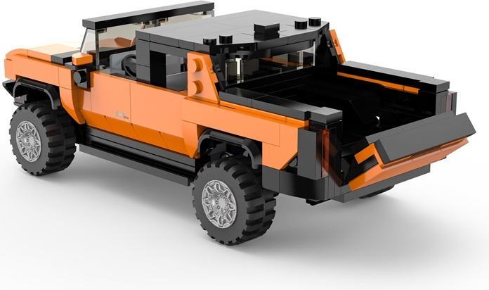 Productafbeelding Rastar 1:30 assemblage automodel Hummer EV, assort., oranje/geel, 454 onderdelen, 93700