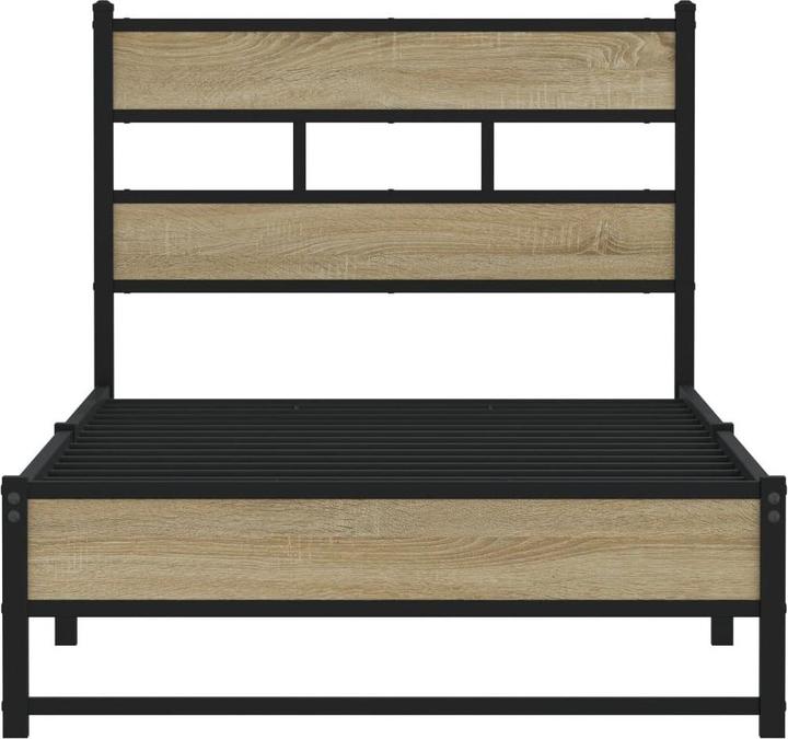 Actual product image VidaXL Metal bed Bed slatted frame single bed Bed frame without mattress 100x200cm (100 x 200 cm)