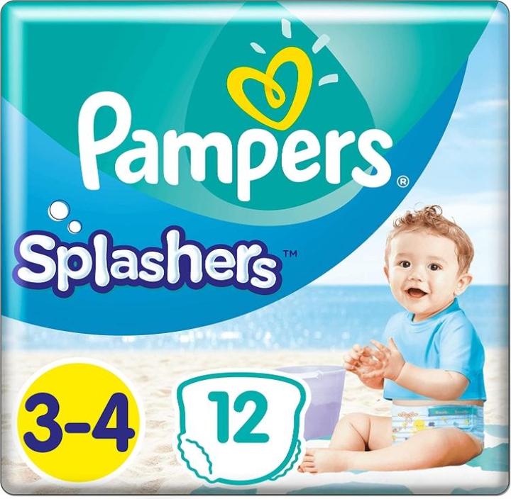 Immagine prodotto Pampers Splashers (Dimensione 3, Dimensione 4, Pacco trasportabile, 12 Pezzo/i)