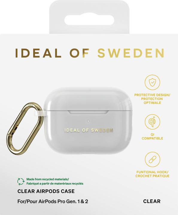 Immagine prodotto iDeal Of Sweden Airpods Pro laadimiskarbiümbris (1/2 gen) Custodia trasparente, läbipaistev (Manicotto per cuffie)