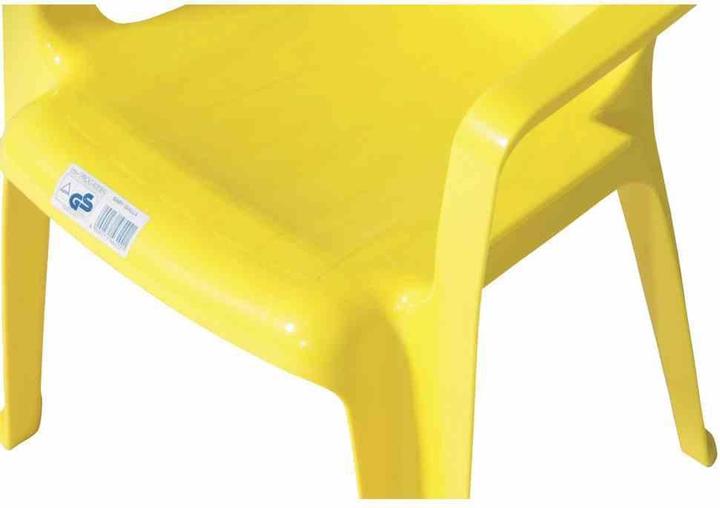 Image du produit ProGarden Fauteuil empilable Sedia Baby 38x38x52 cm en plastique jaune (Fauteuil pour enfants)