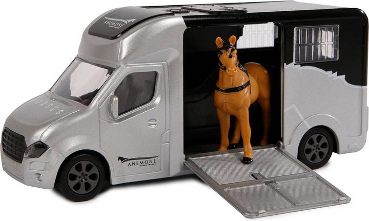 Actual product image Kids Globe Farming Die cast horse carriage with light and tone gray