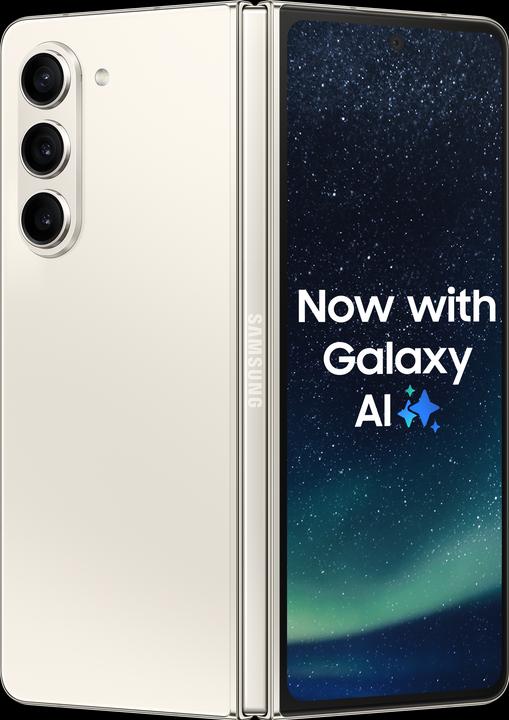 Samsung Galaxy Z Fold5 (512 GB, Crème, 7.60", Dubbele SIM, 50 Mpx, 5G)