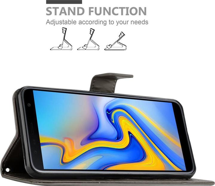 Actual product image Cadorabo Flower Book Cover (Samsung Galaxy J6+)