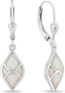 Immagine prodotto Brilio Silver - Charming silver earrings with opals EA1129W
