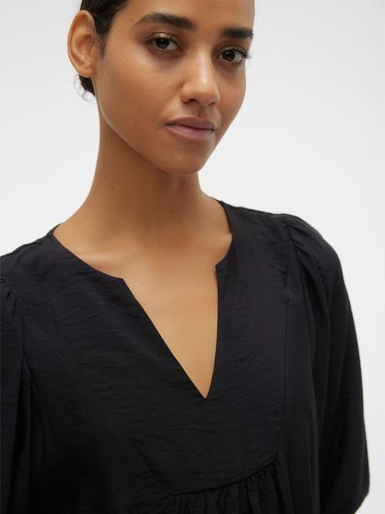 Produktbild Vero Moda Normal geschnitten Mandarin Kragen Gummizug am Handgelenk Hemd Hemd (S)