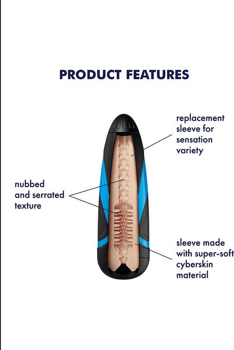 Actual product image Satisfyer Men Sleeve Tornado Bliss
