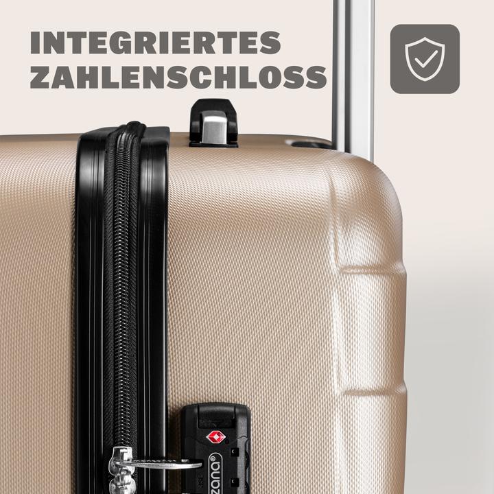 Actual product image Monzana Set of 3 suitcases (105 l, M (50 - 90l), L (90 - 115l), XL (from 140l))