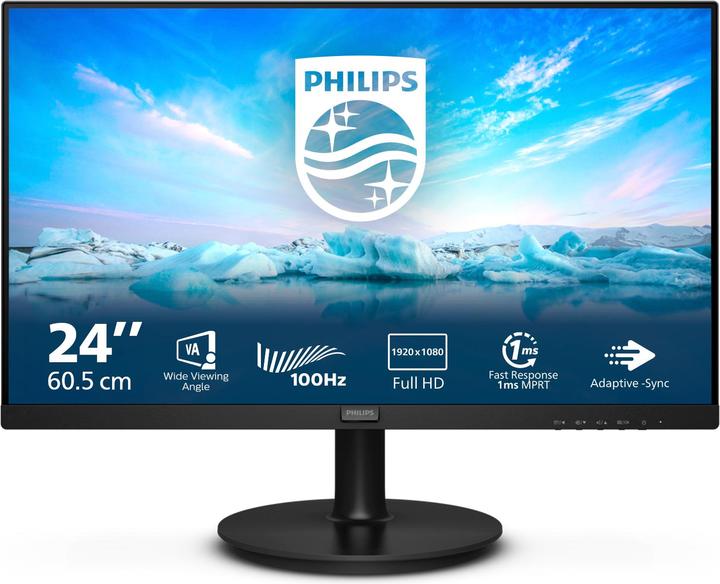 Produktbild Philips 8LAB/00 VA Monitor,,, D-SUB, HDMI 1.4, Speakers (1920 x 1080 Pixel, 23.80")