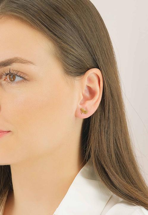 Actual product image Muau Stud earrings (Yellow gold)