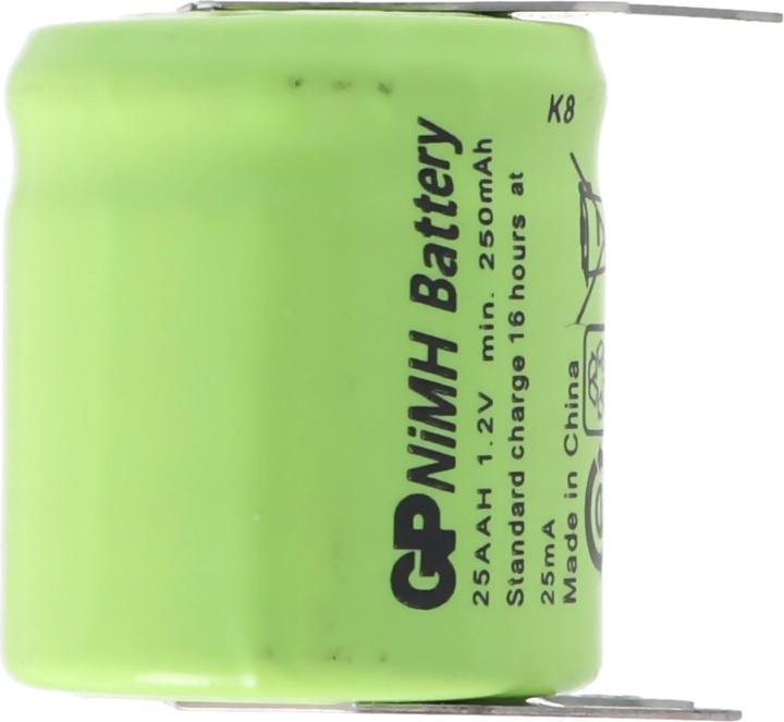 Actual product image AccuCell Battery for Sanyo N-110AA rechargeable battery NiMH 1/3 AA Mignon with 3-print + / -- (1 pcs., Device specific, 150 mAh, Rechargeable battery)