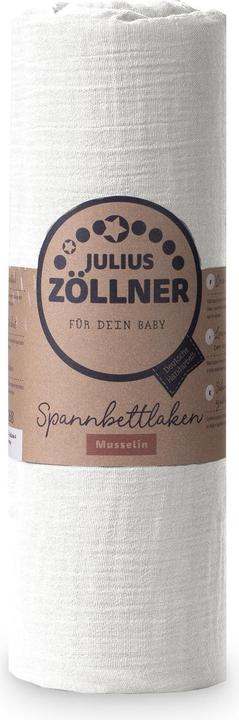 Image du produit Julius Zöllner Drap-housse Mousseline 70 x 140 cm, Ivory (10 x 10 x 26 cm)