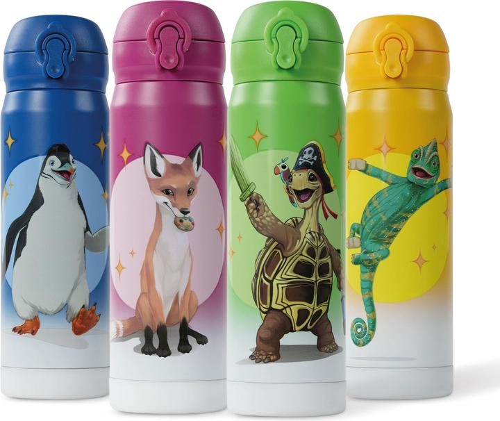 Produktbild Awave Die Schule der Magischen Tiere Trinkflasche 380 ml Edelstahl | grün, Henrietta (0.38 l)