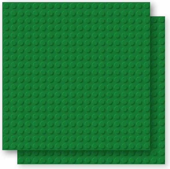 Produktbild Brixies Bauplatte 20x20 Basic Doppelpack grün