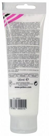 Actual product image Pebeo Decocrème Matt acrylic paint (Cloud white, 120 ml)