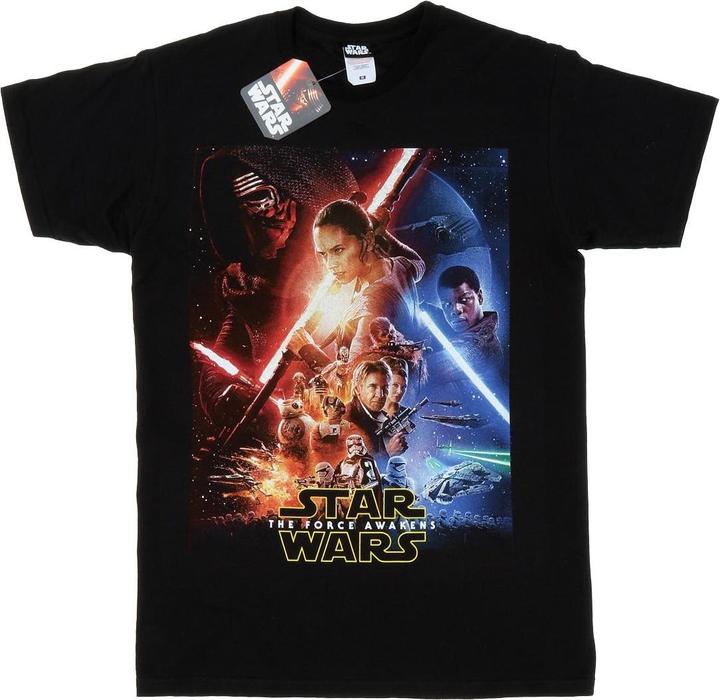 Star Wars Force Awakens Poster TShirt (S)