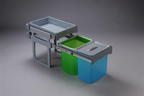 Image du produit Teka INTRA JUVEL Affaldssystem på udtraeksskinner. Avec 2 sièges et une tablette (16 l)