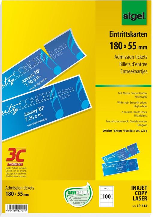 Image du produit Sigel Billets