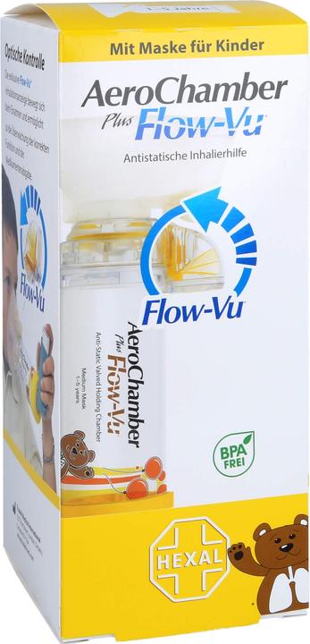 Produktbild Sandoz AeroChamber plus Flow-Vu mit Maske für Kinder von 1-5 Jahren, 1 St. Inhalierhilfe