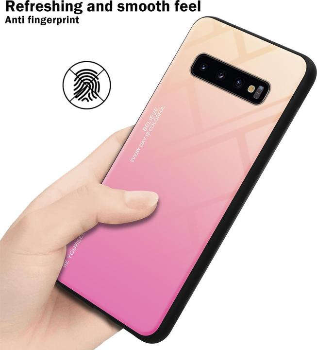 Productafbeelding Cadorabo TPU 2 kleuren glasdekking (Samsung Galaxy S10)