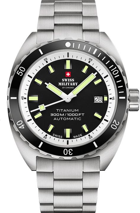 Produktbild Swiss Military SMA34100.02 Diver Titanium Automatik 42mm 30ATM (Taucheruhr, 42 mm)