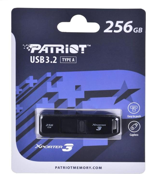 Image du produit Patriot PARTIOT FLASHDRIVE Xporter 3 256GB Type A USB3.2 (256 Go, USB-A)